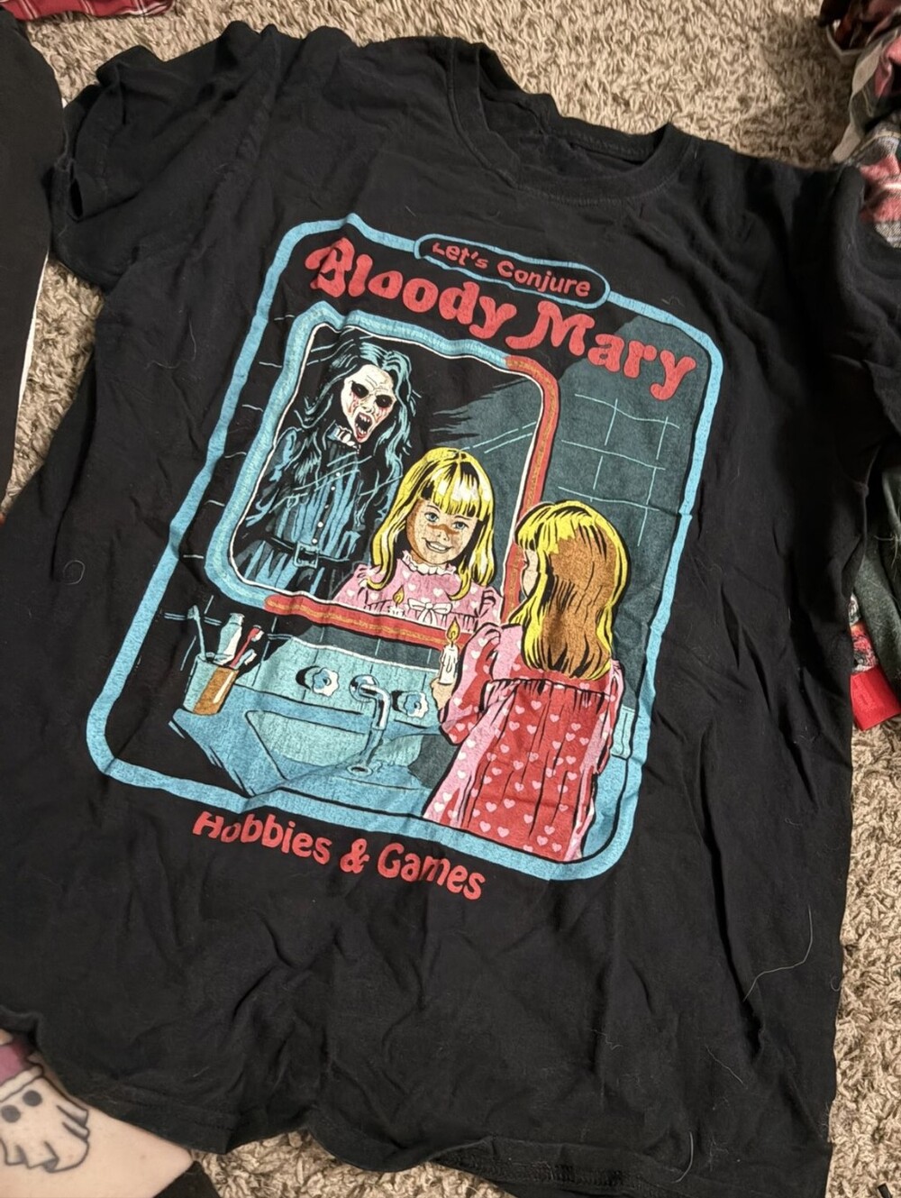 Bloodmarry Black Graphic Tee - Hobbies & Games